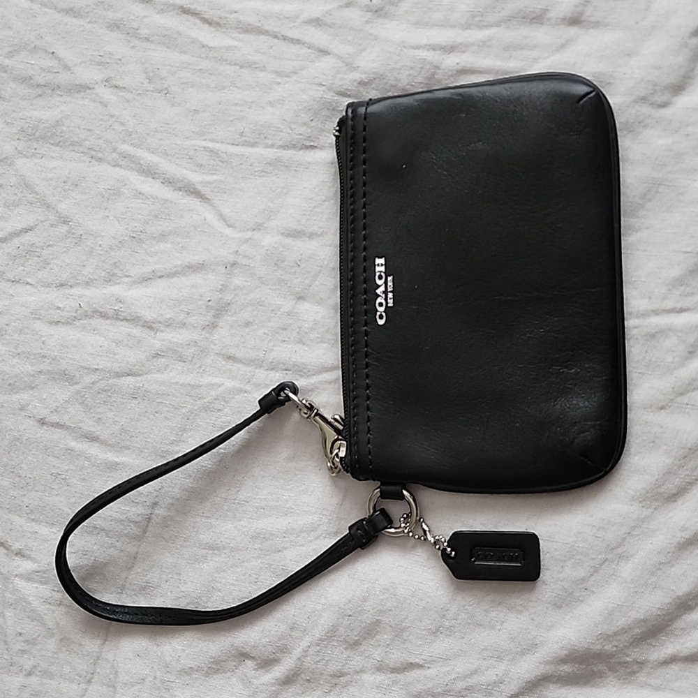 Coach Small Leather Wristlet